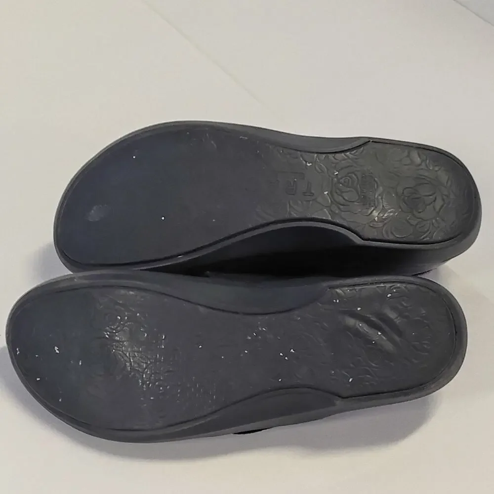 Trau EU 39 US 9 Mary Jane Style Comfort Shoes Black Hook & Loop Slip Resistant